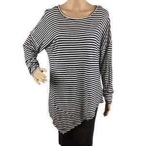 Cabi Boat Stripe Tee Size M Long Sleeve